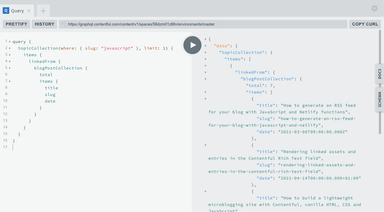 GraphQL filter for filtering entries by linked references Contentful