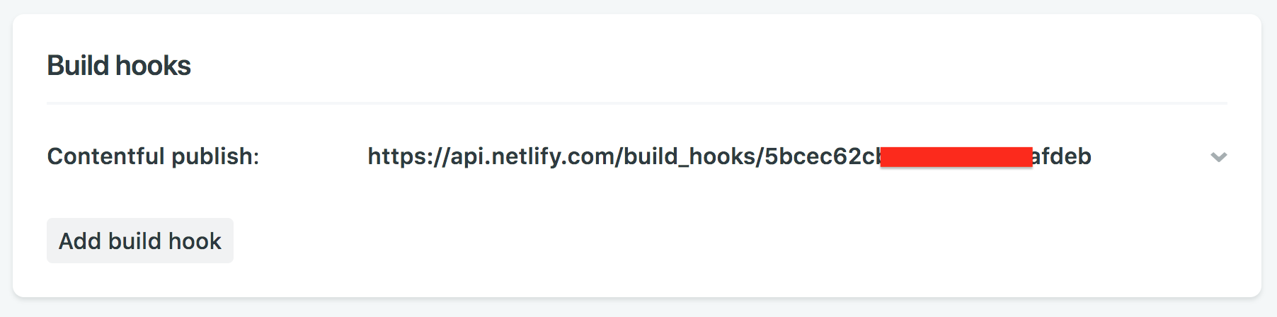 Creating a build hook on Netlify