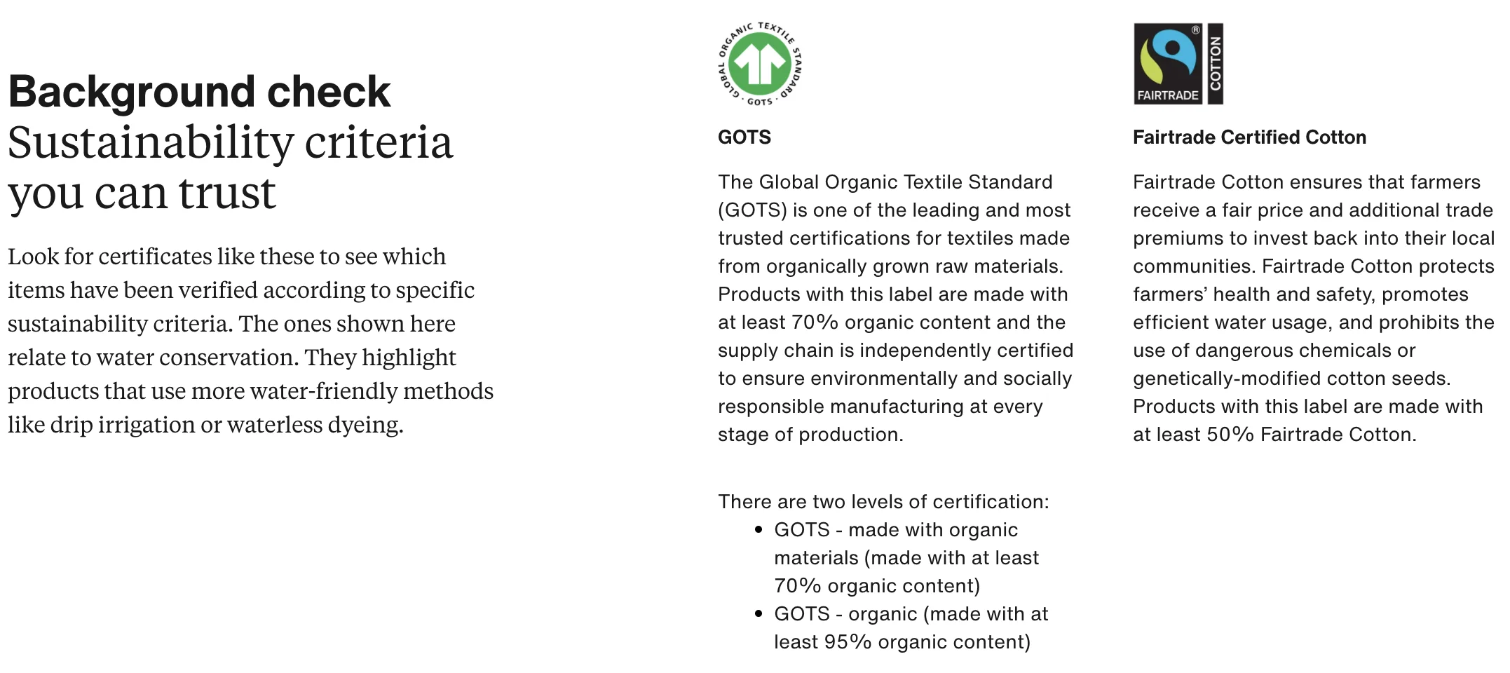 The Sustainability Certificate module