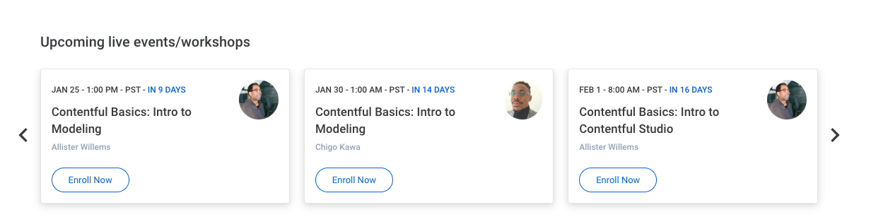 We’re excited to introduce Contentful Basics, a series of free live webinar-style classes focusing on foundational learning. 