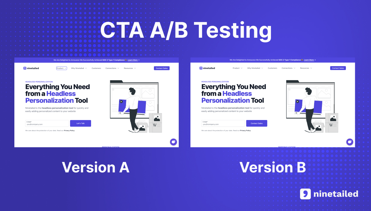 Landing Page CTA A/B Testing