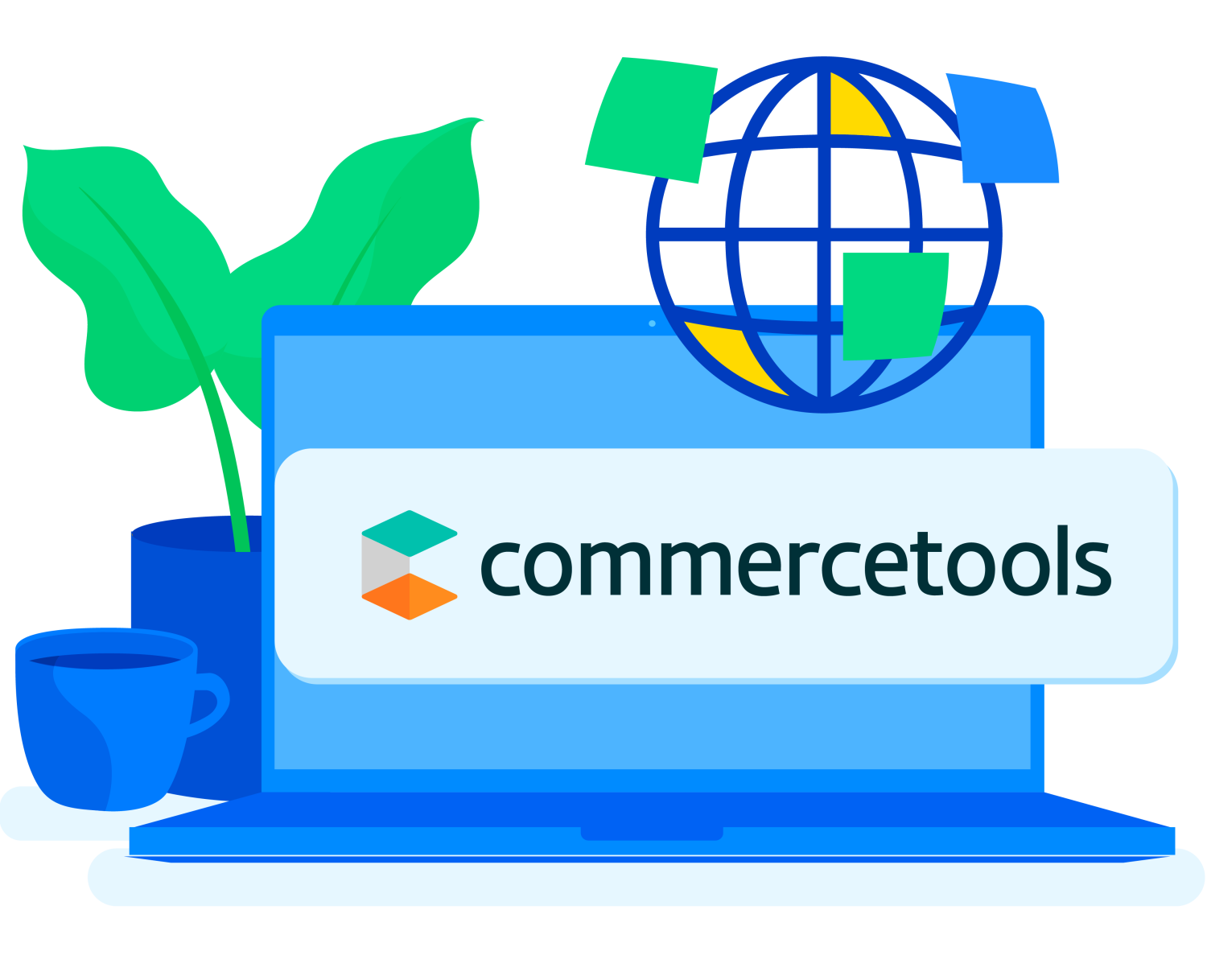 Commerce tools can connect with Contentful through the App Framework