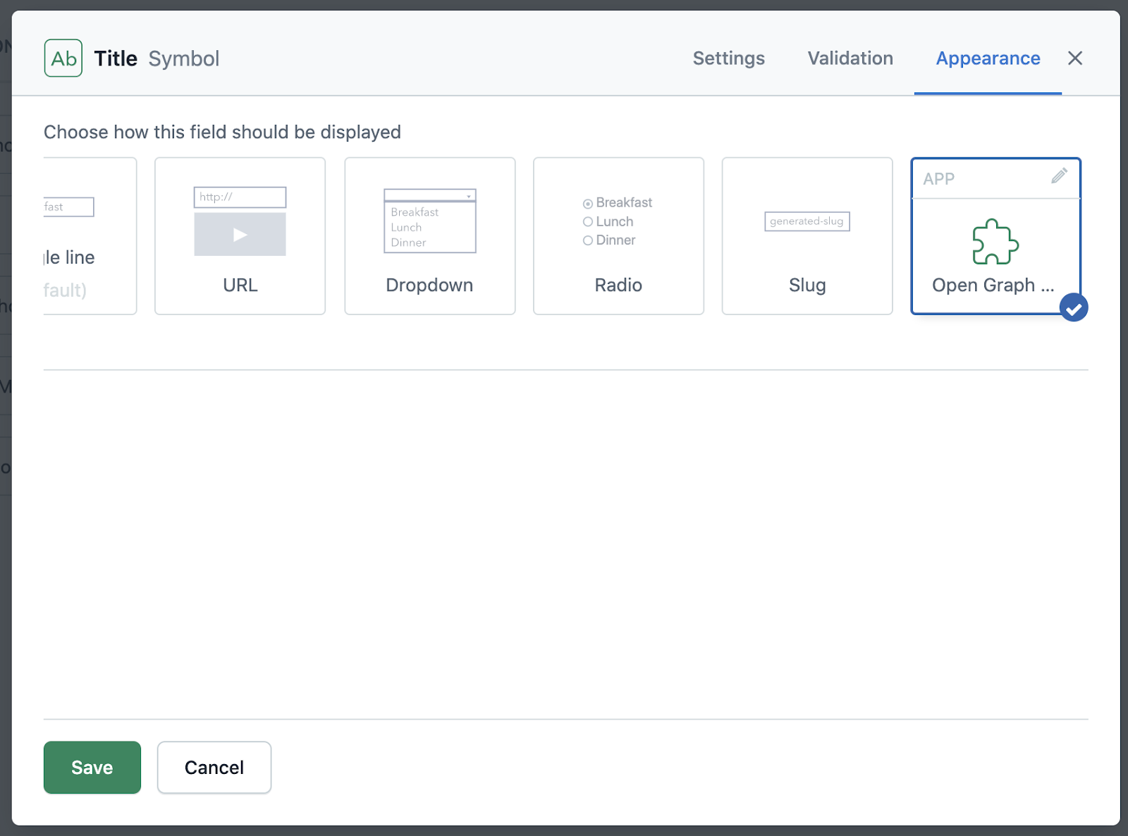 Open Graph content type in Contentful