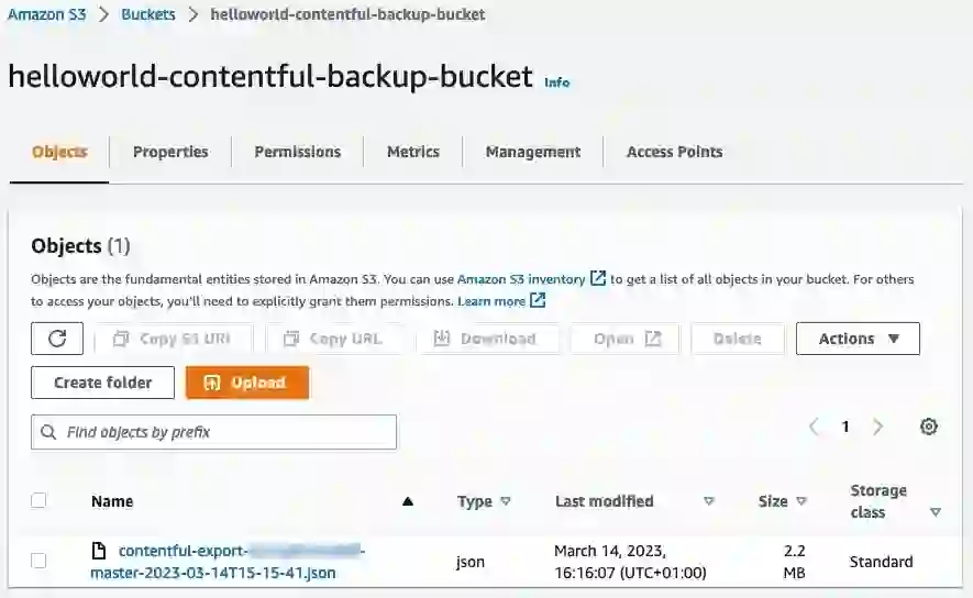 To confirm that everything worked, head to your S3 buckets and look for one starting with the PREFIX you chose in the .env file. 