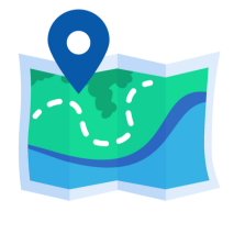 icon of a map