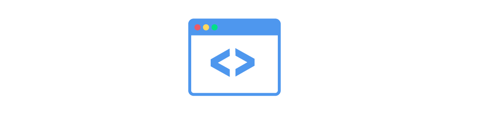 Illustrated icon signifying code