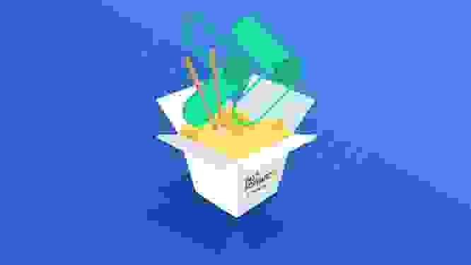 Illustration of a food takeaway box. It's a play on the title of the post.