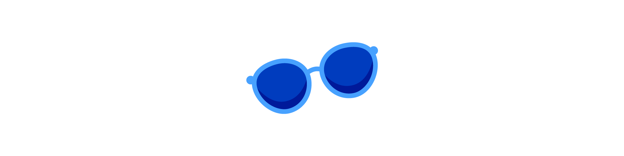 Illustrated icon of sunglasses