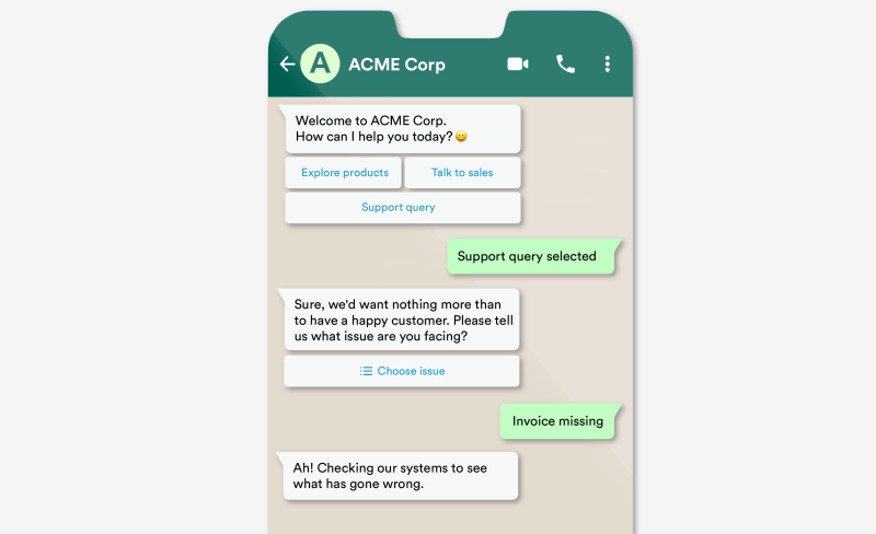 Automate replies with chatbots