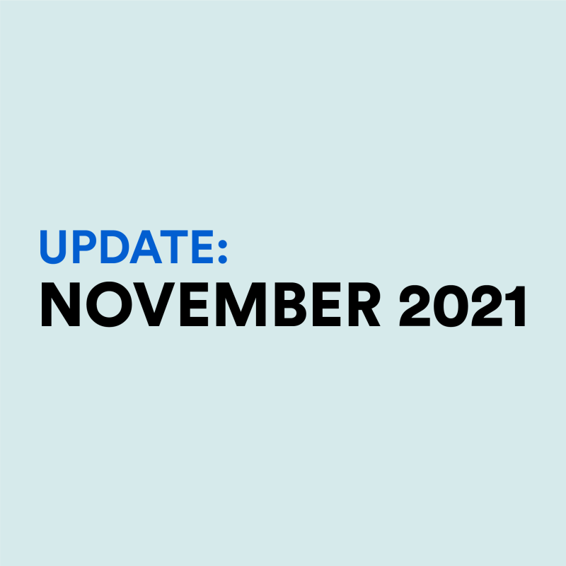November Update - 2021
