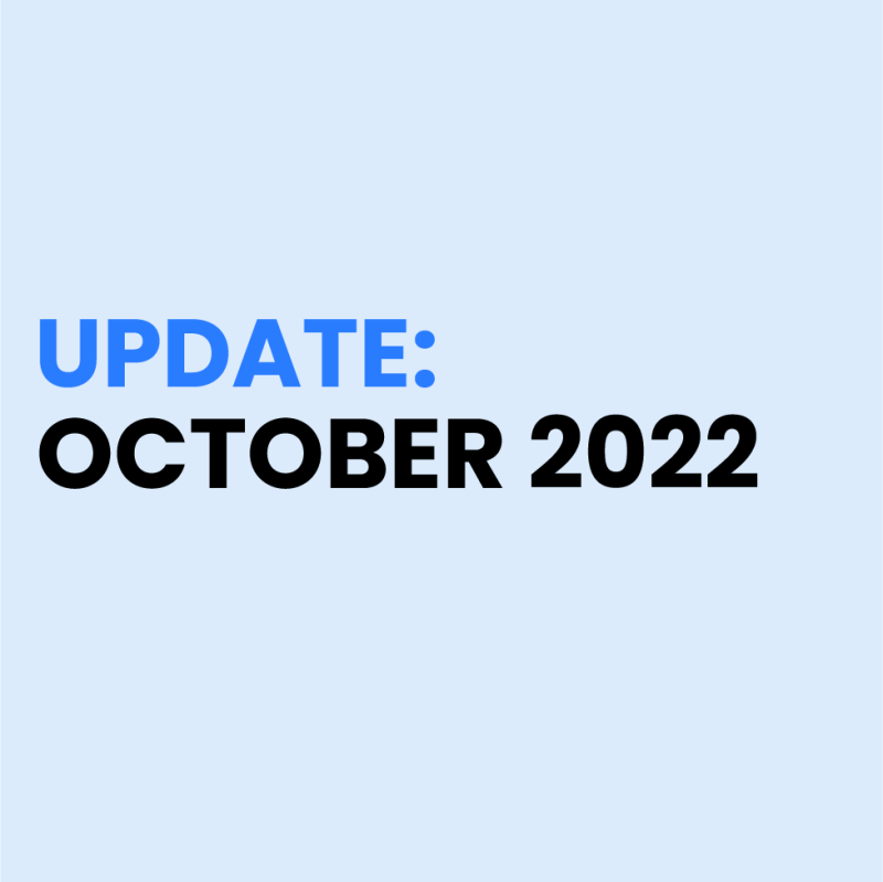 Product Update — October 2022