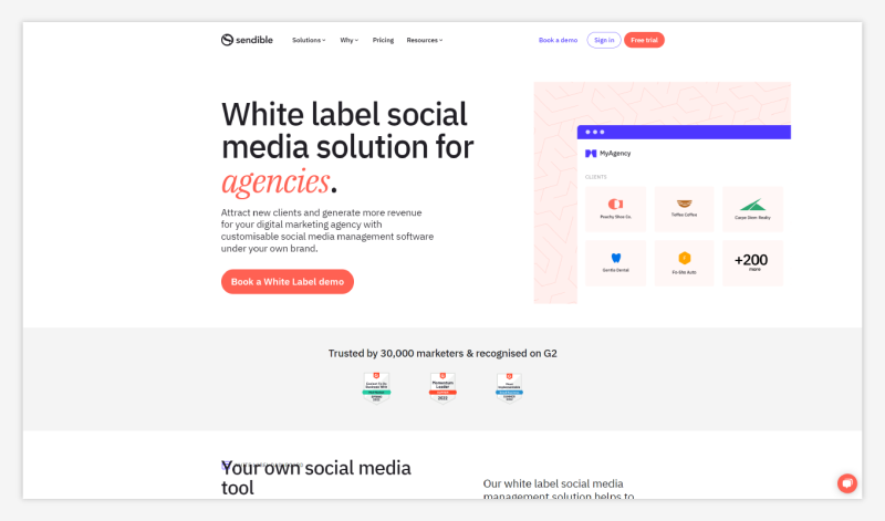 Sendible - White Label Social Media Solution