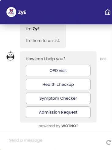 Zydus Hospital Chatbot
