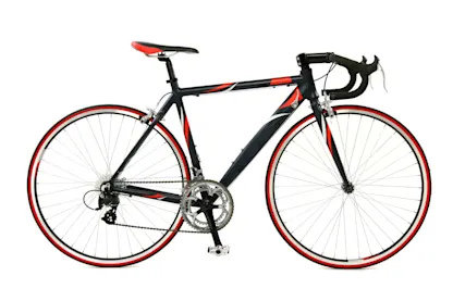 Bild Rennrad schwarz-rot
