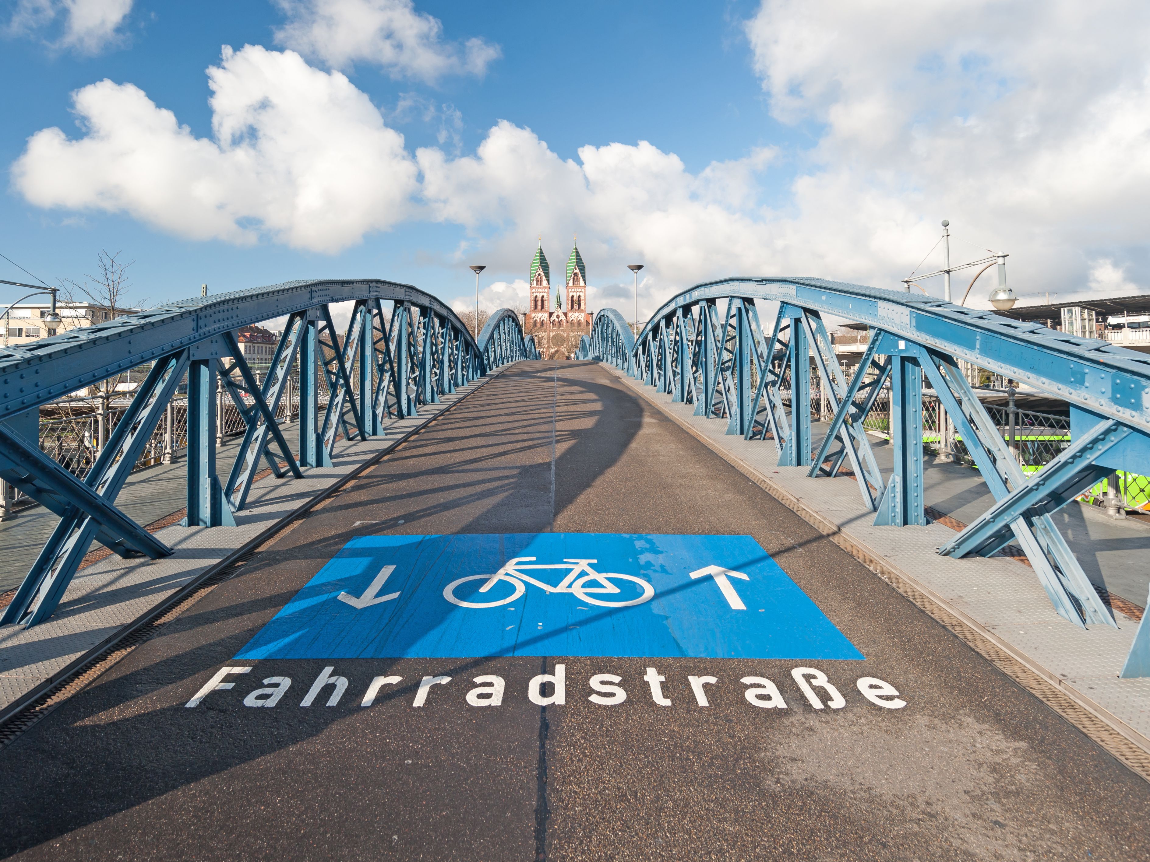 Fahrradstraße in Freiburg
