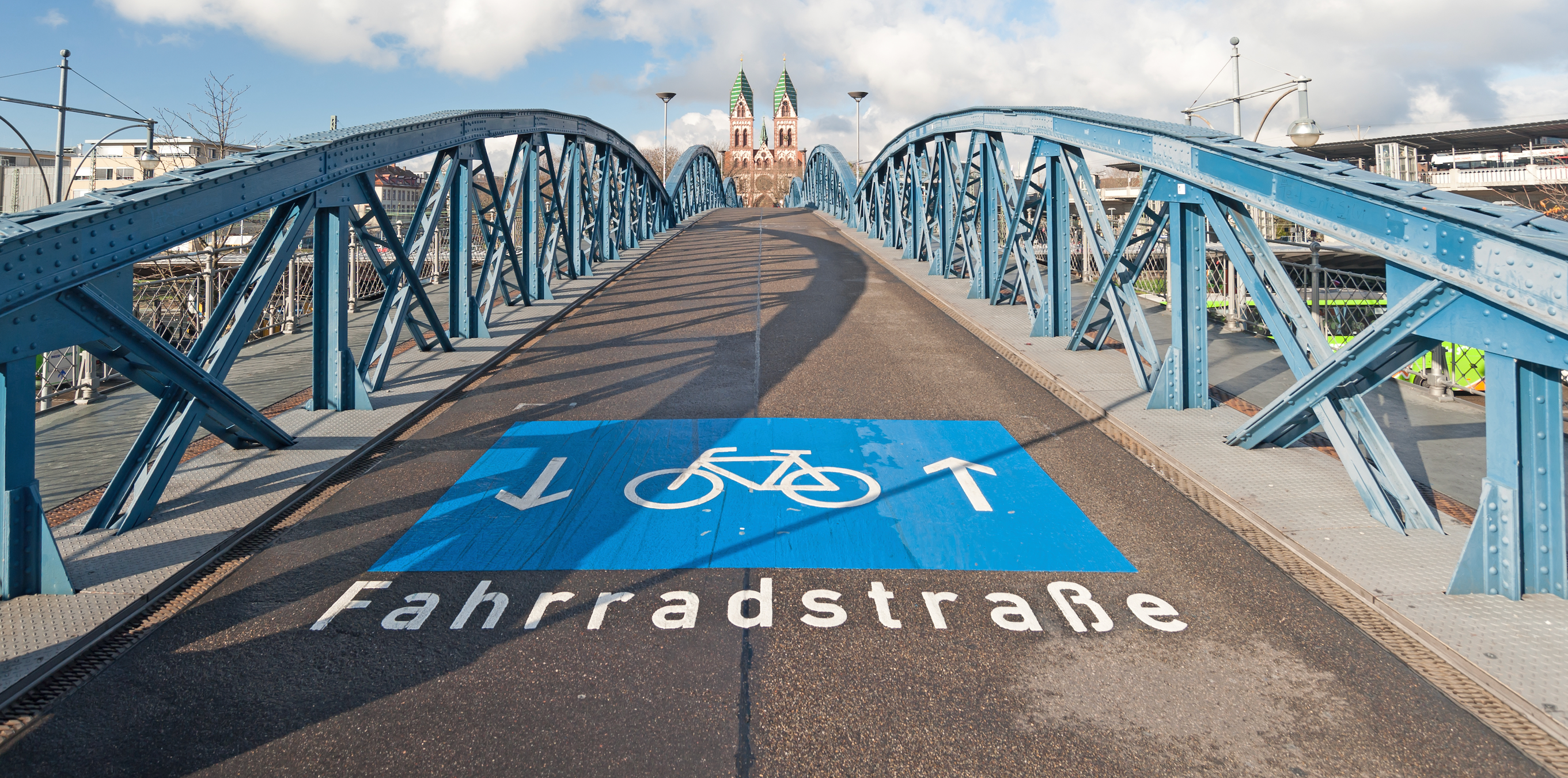 Fahrradstraße in Freiburg