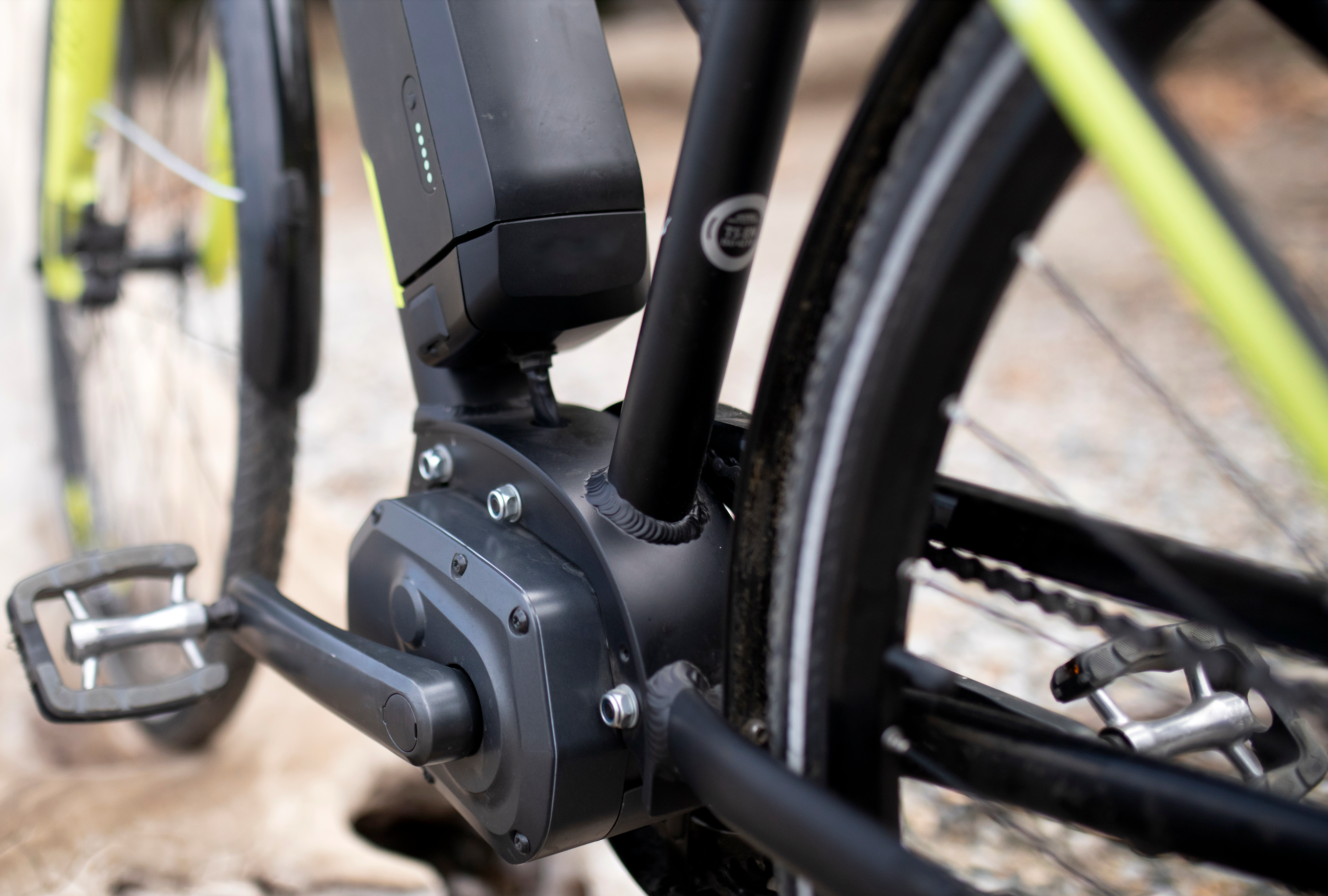 Nahaufnahme von Ebike Pedelec