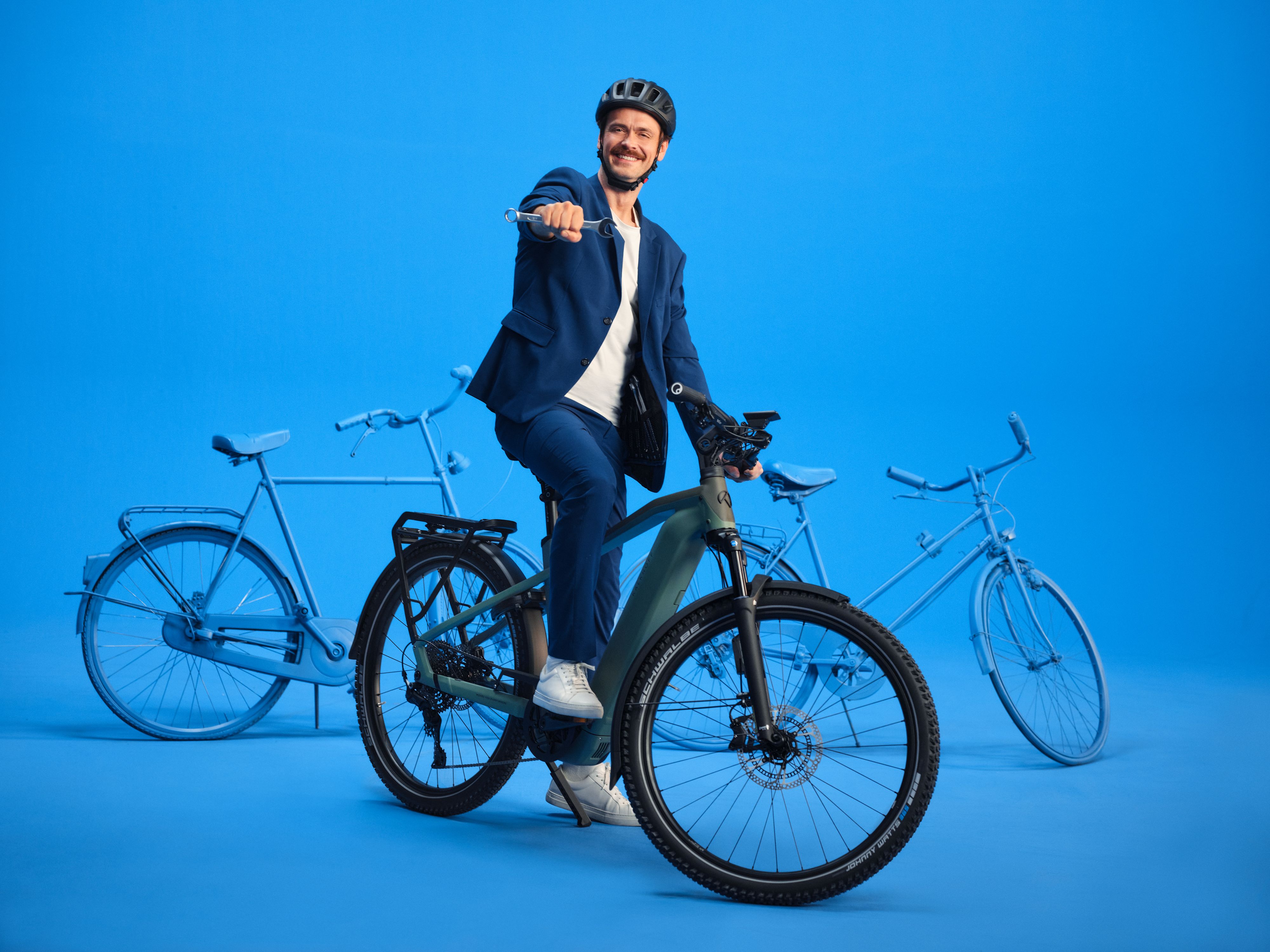 Bild Bike roter Hintergrund