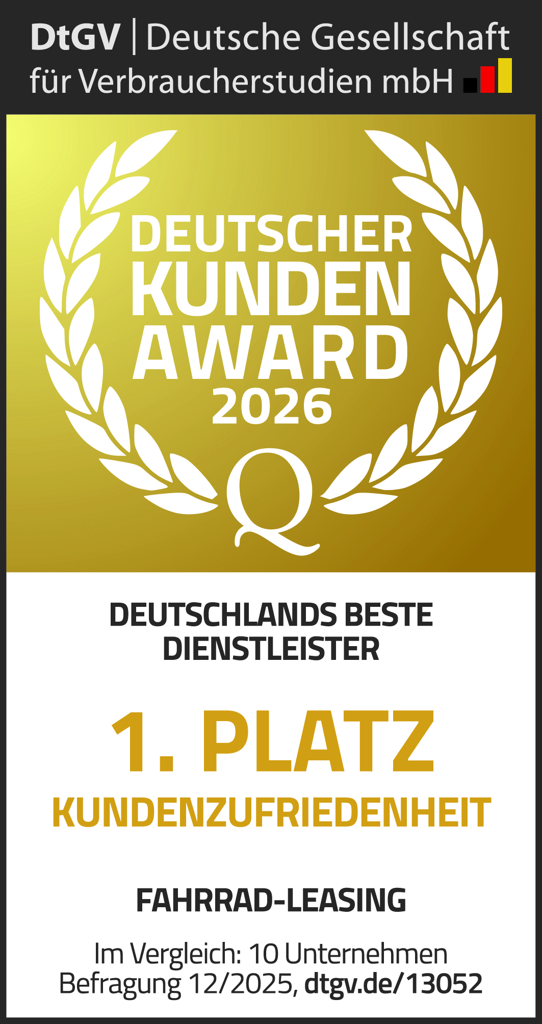 Siegel Deutscher Kunden-Award 2026