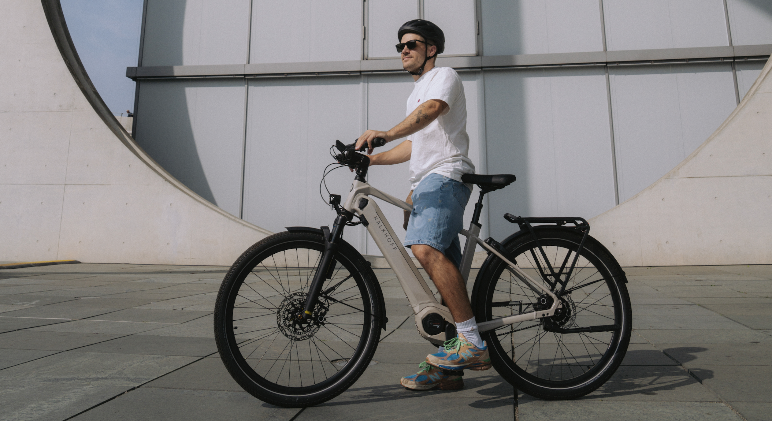 E-Bike Fahrer in der City