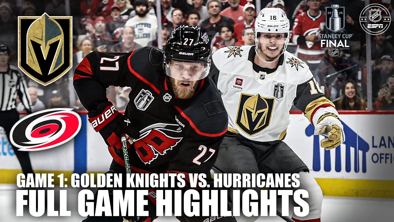 Stanley Cup Final – Game 1: Vegas Golden Knights vs. Carolina Hurricanes Highlights – Cover Image