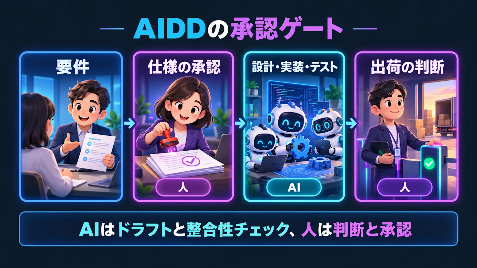 gaipack の AIDD における承認ゲート