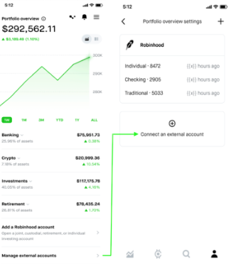 Portfolio Overview - external accounts