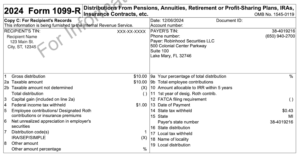 2024 Form 1099-R example