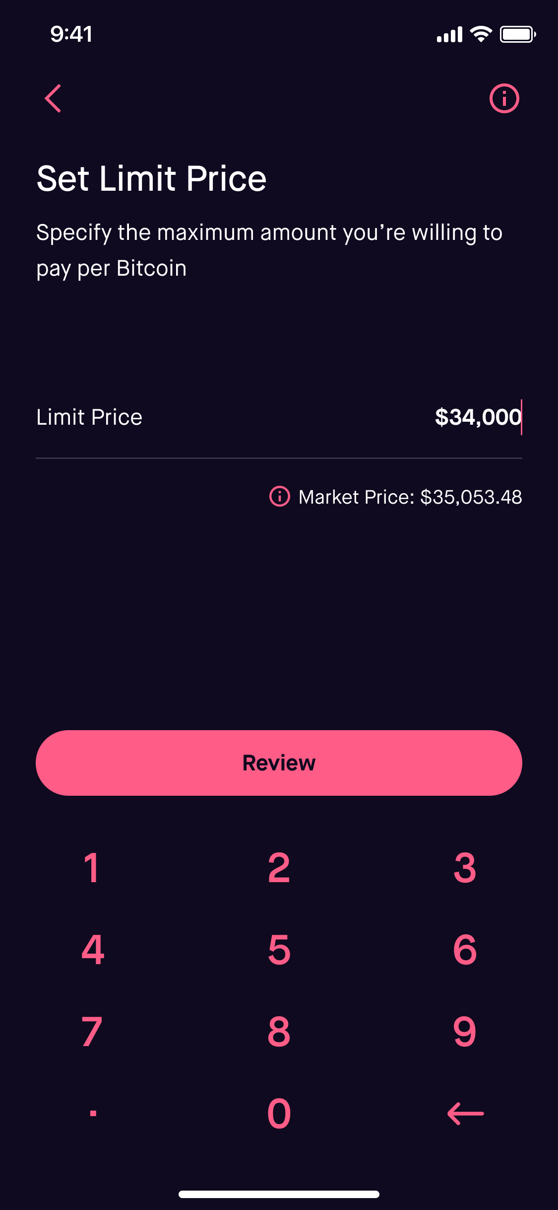 limit order robinhood crypto