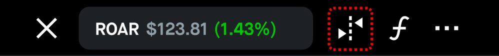 MAC options chain icon in chart example