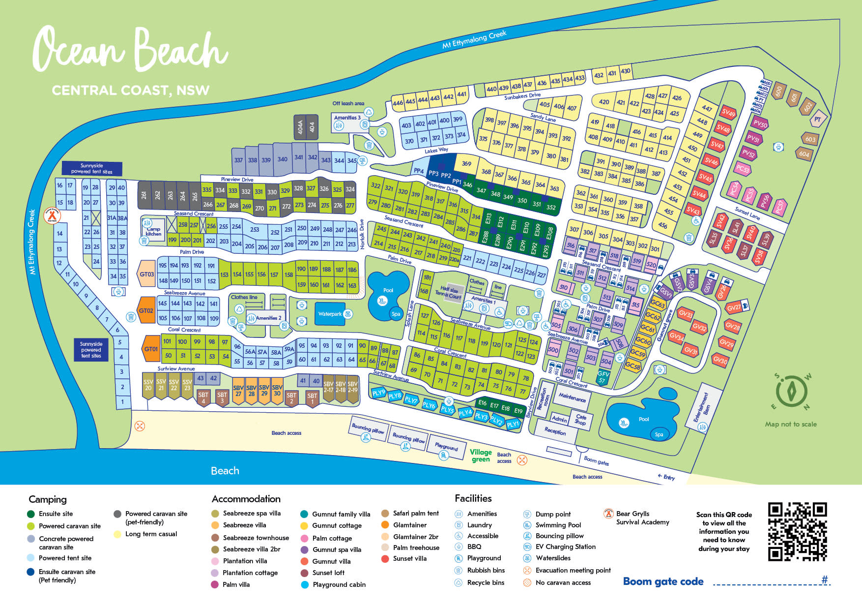 Ocean Beach park map