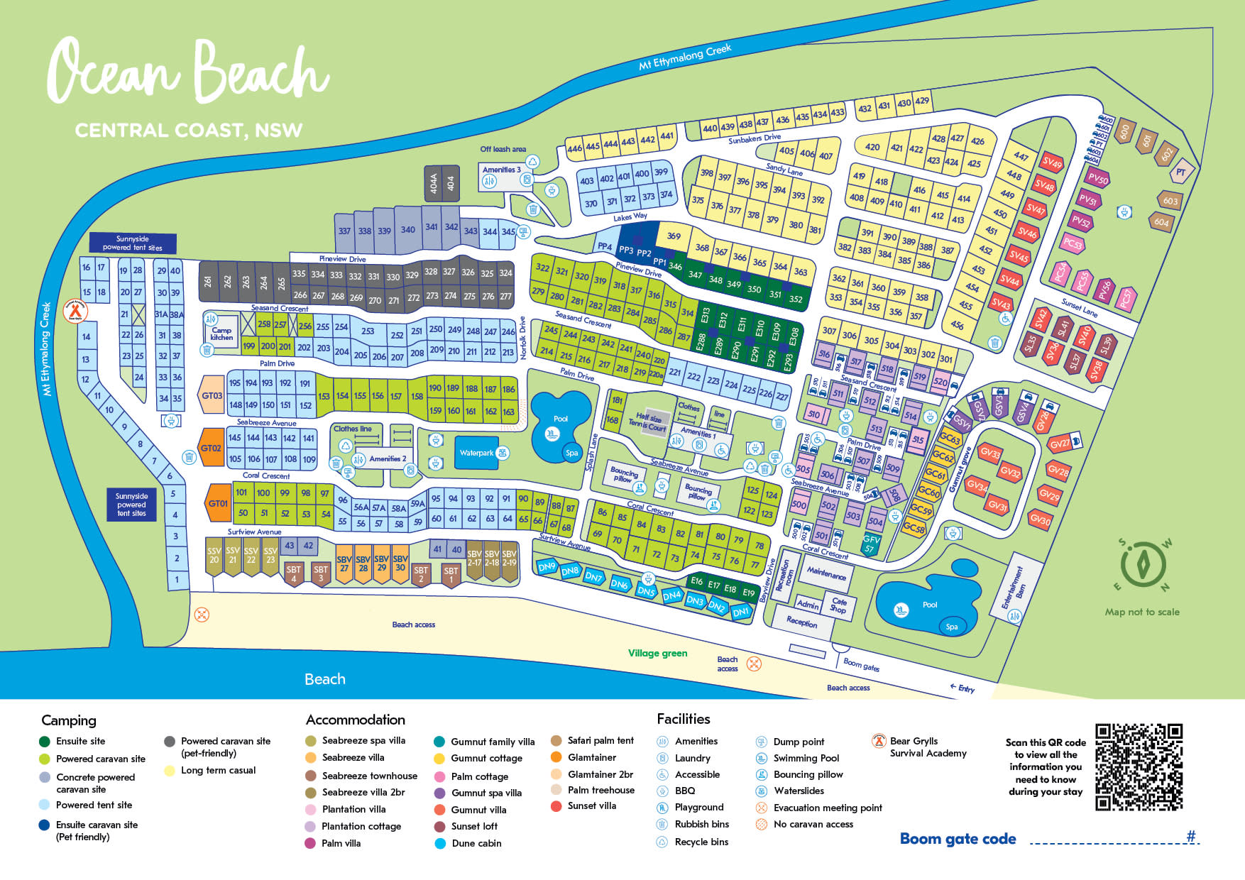 Ocean Beach park map