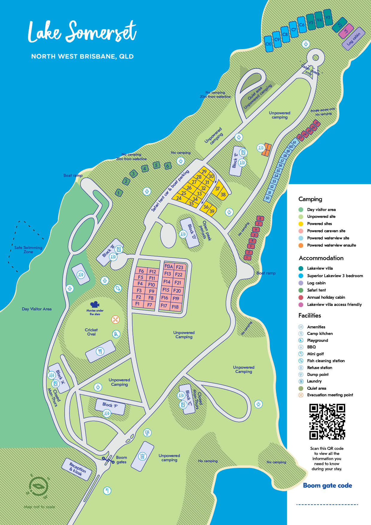 Lake Somerset park map and rules