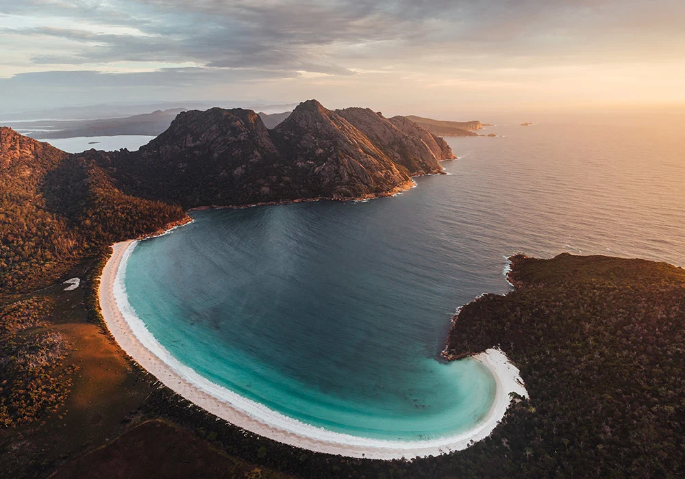 Wineglass Bay in Tasmania