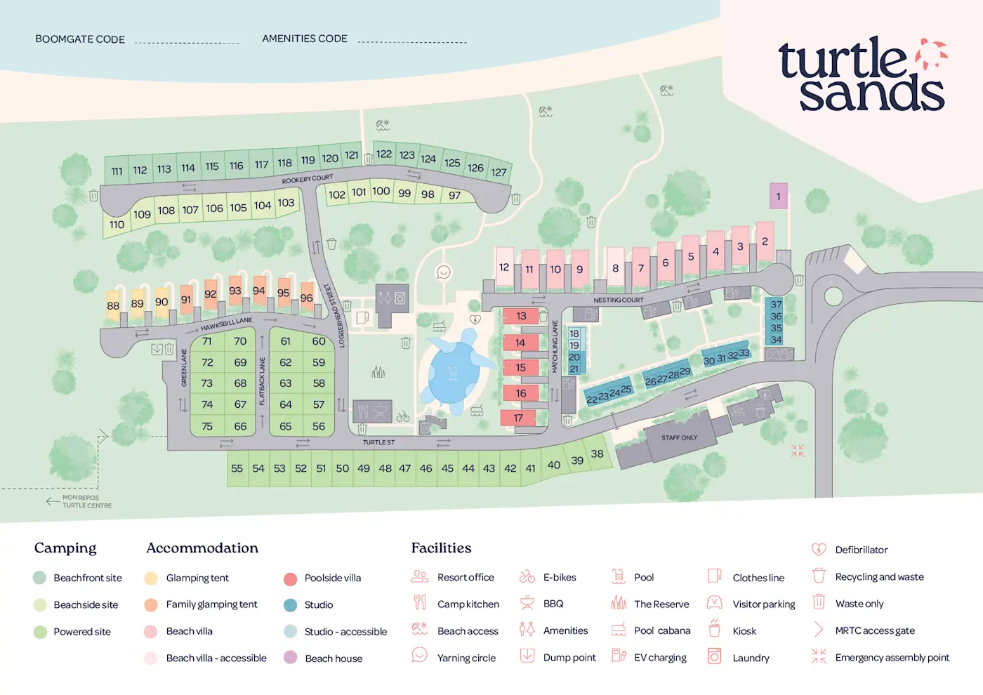 Turtle Sands Property map