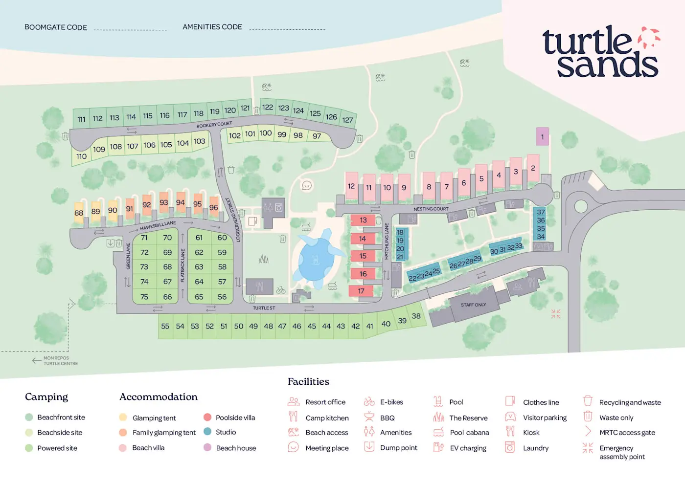 Turtle Sands Property map