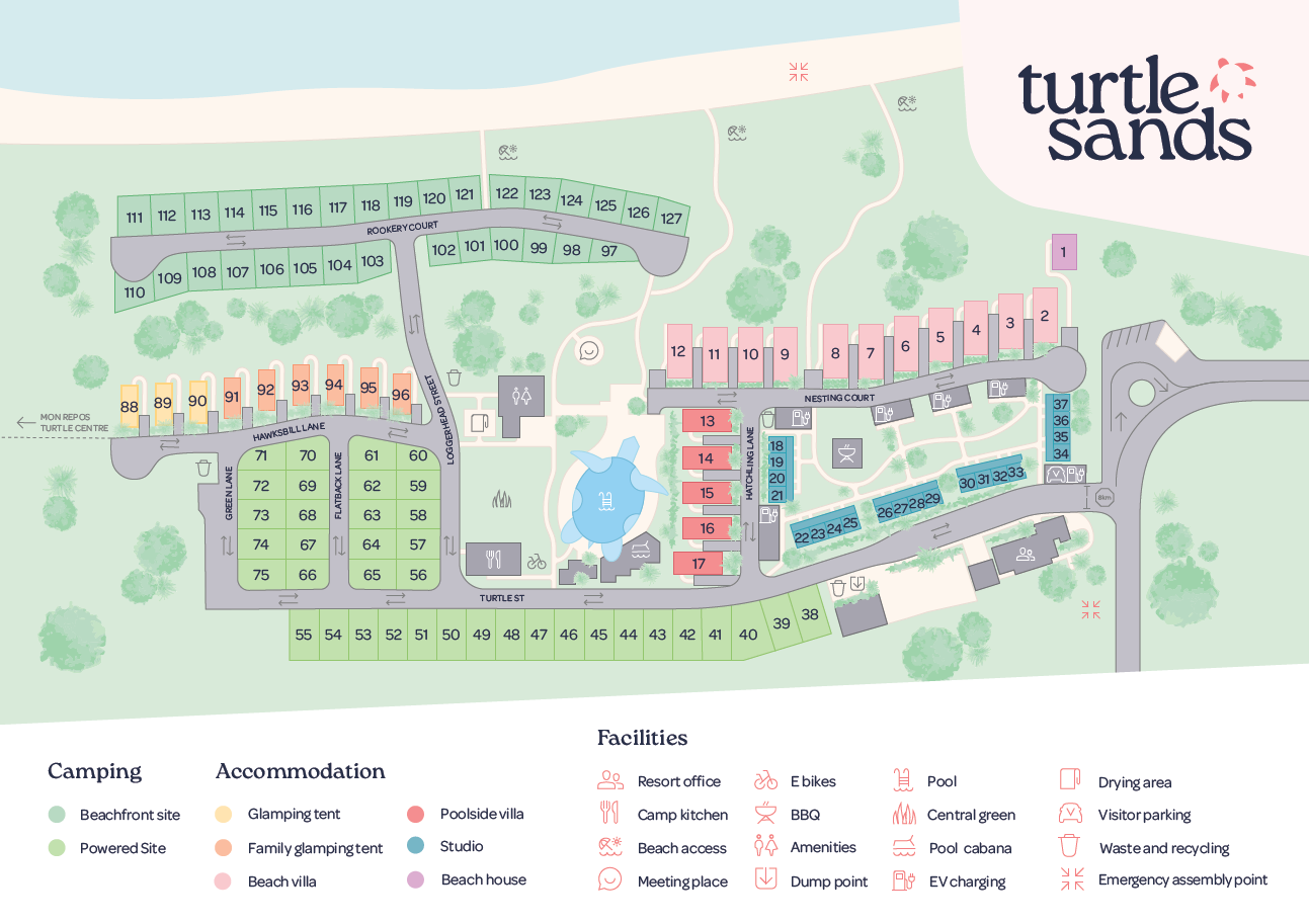 Turtle Sands Property map