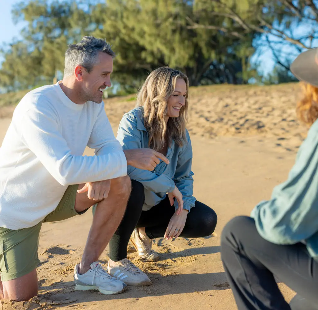 Turtle Sands couple on tour