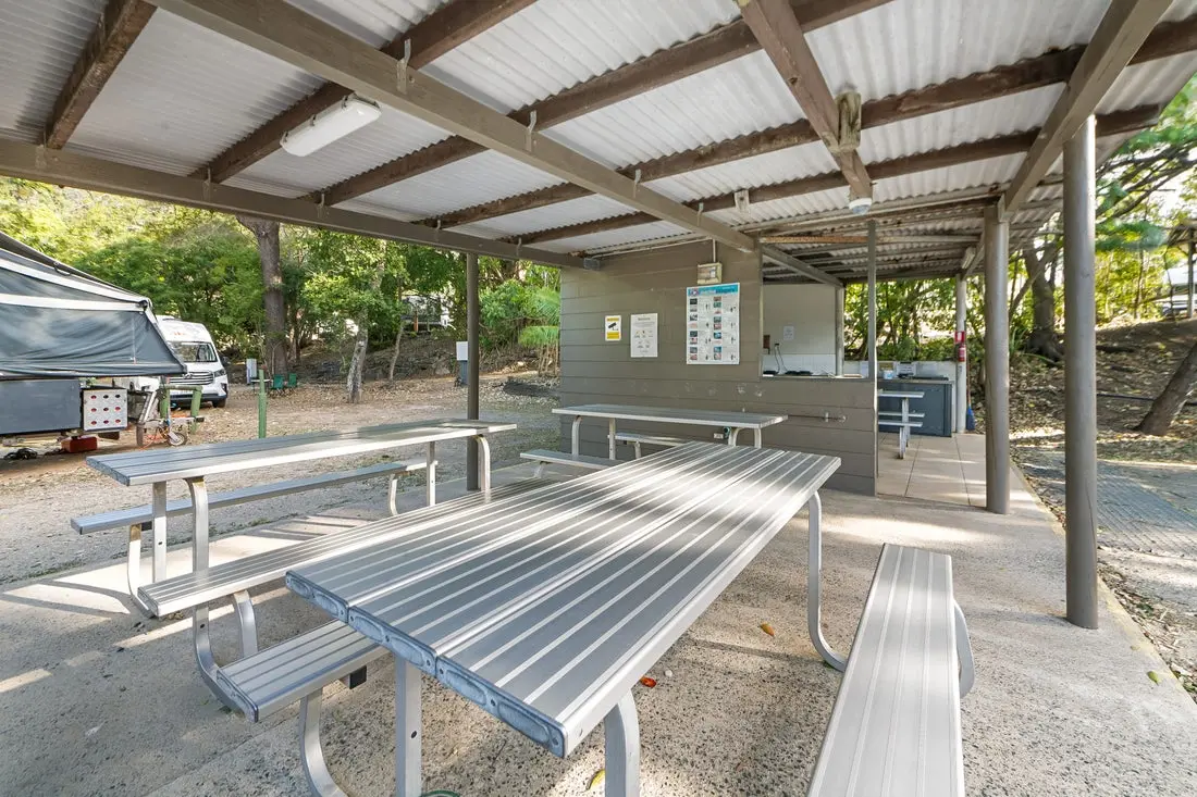 camp kitchen at Cape Hillsborough Nature park