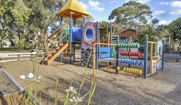 Colourful outdoor playground