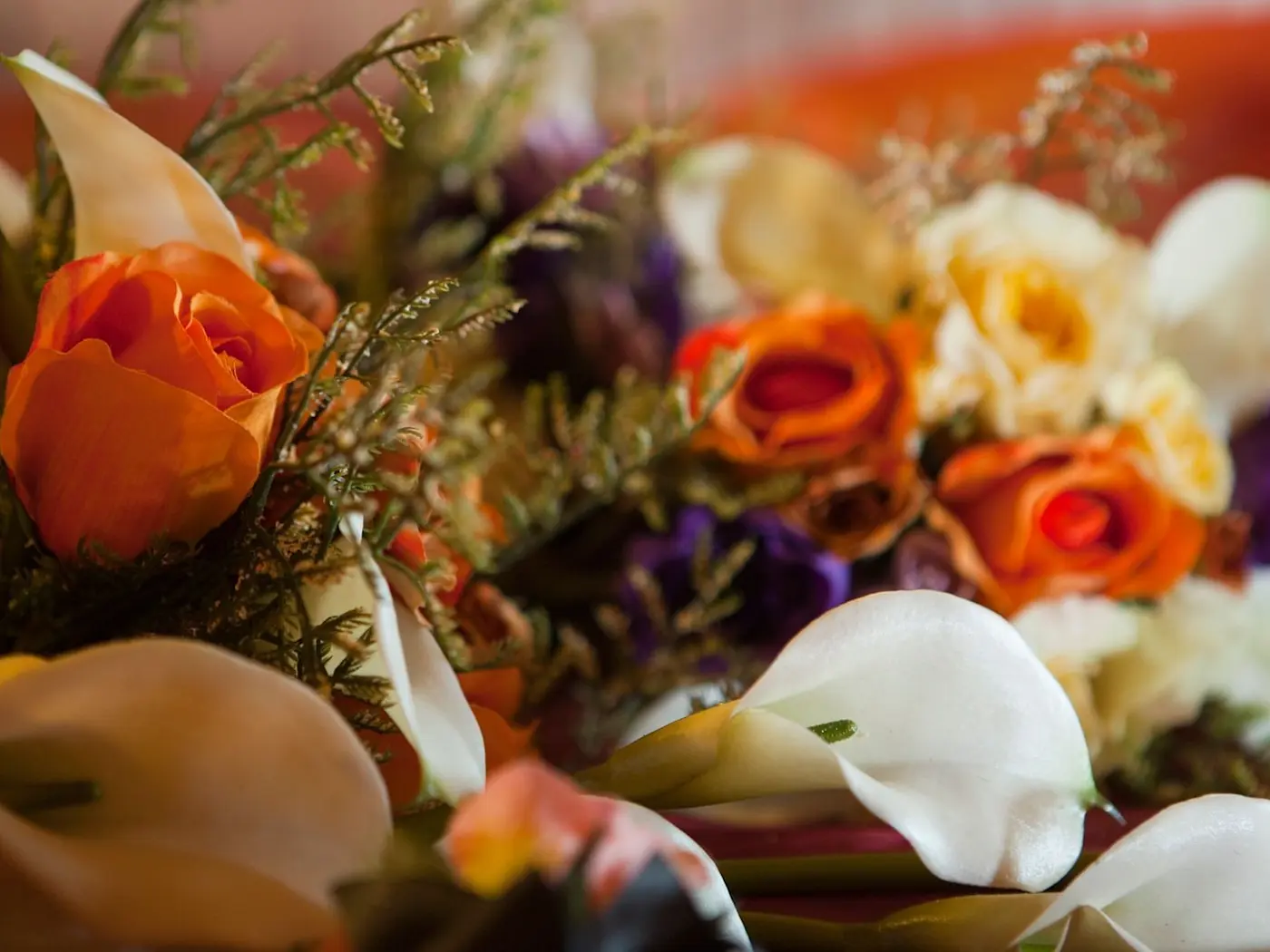 Closeup on a Flower bouquet at Strahan Village