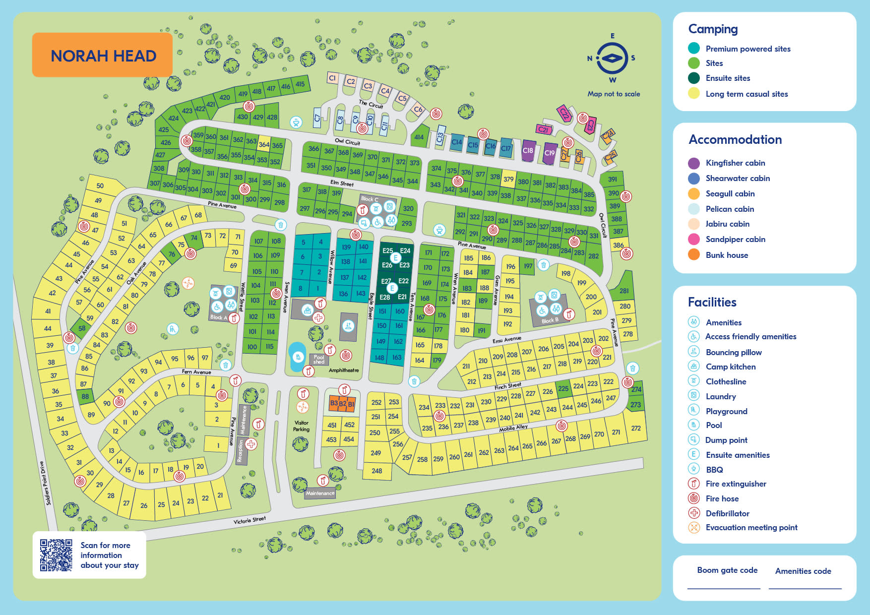 Norah Head park map