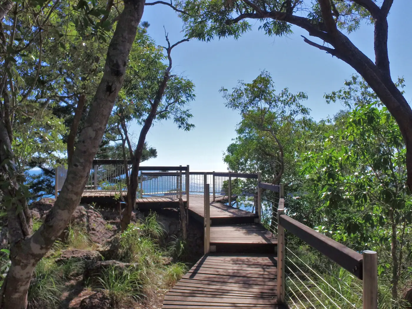 Coastal boardwalk at Cape Hillsborough, Mackay.