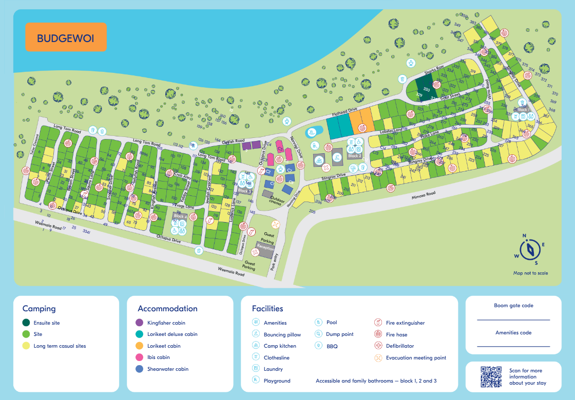 NRMA Budgewoi park map