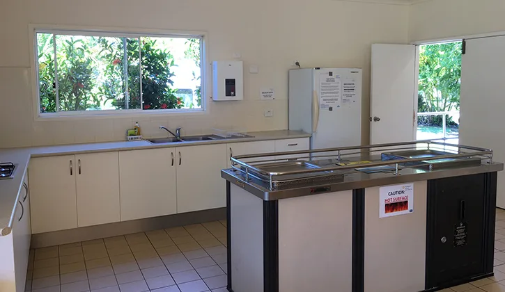 Resort camp kitchen on the Gold Coast
