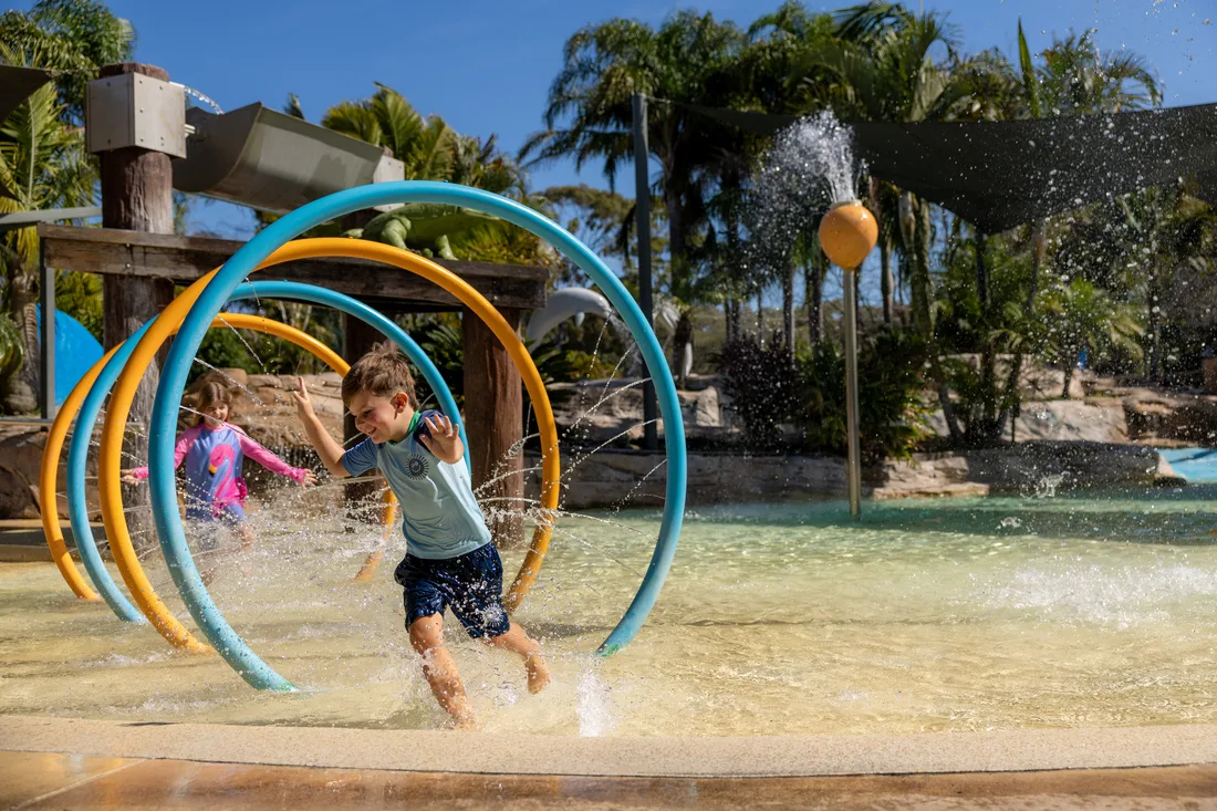 Water park Blue Dolphin Resort, Yamba NSW