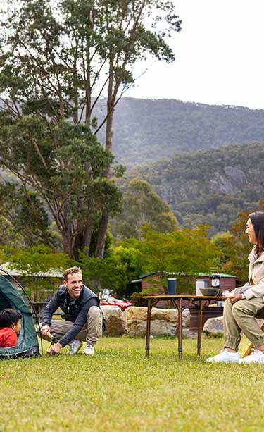 Family camping at NRMA parks and resorts
