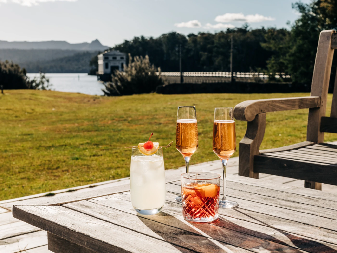 Cocktails at Pumphouse Point