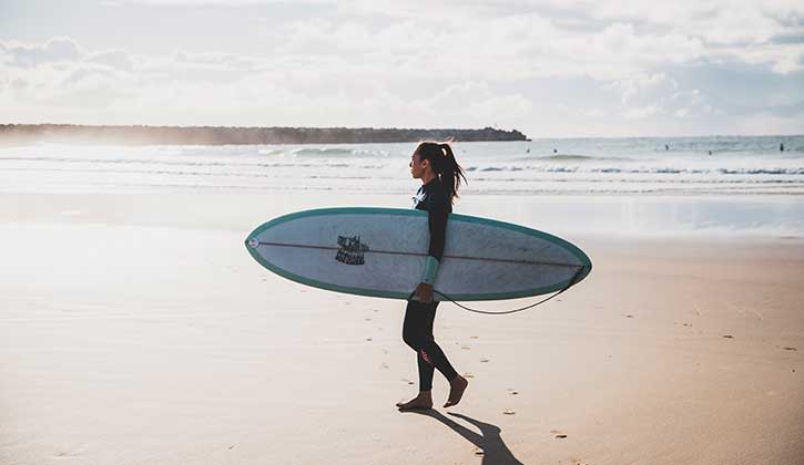 Surfing in Yamba