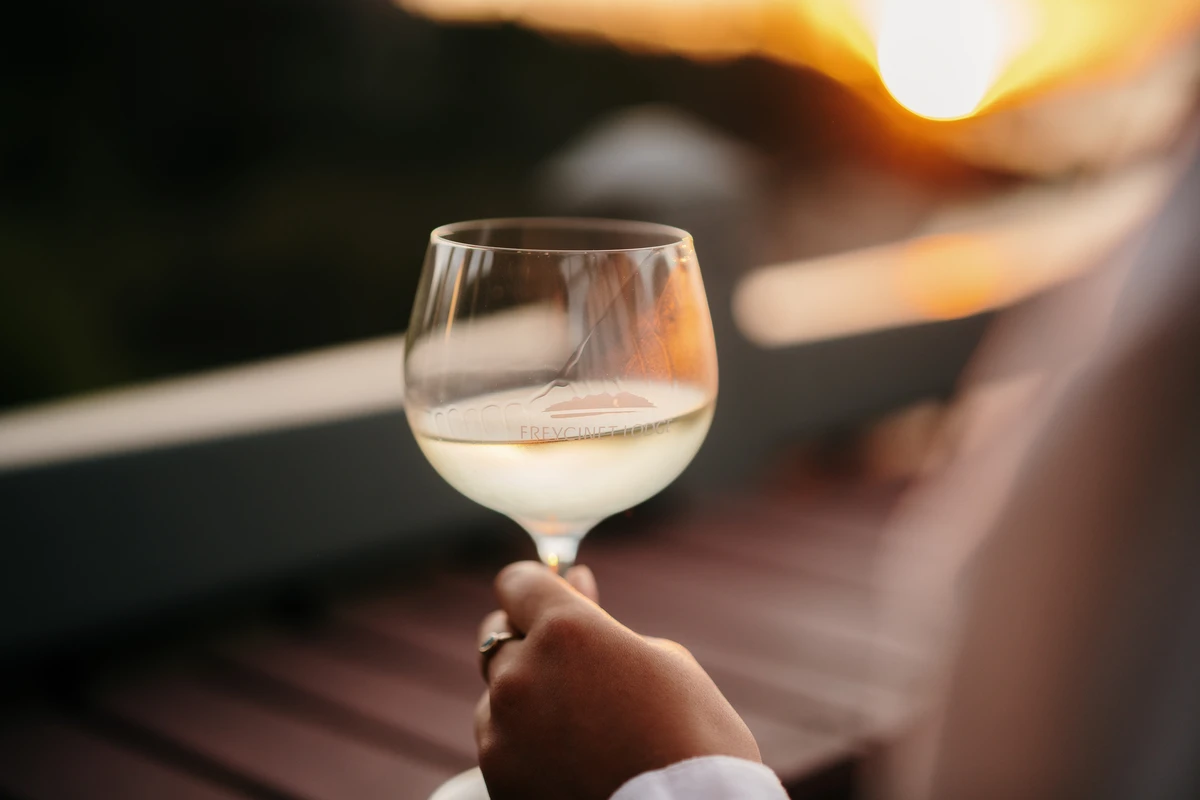 Wine tasting at Freycinet Lodge